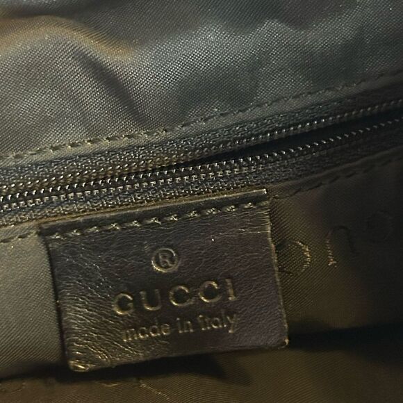 Gucci Diana Cloth & Leather Bamboo Black Women's Bag Excellent Condition - Picture 16 of 16